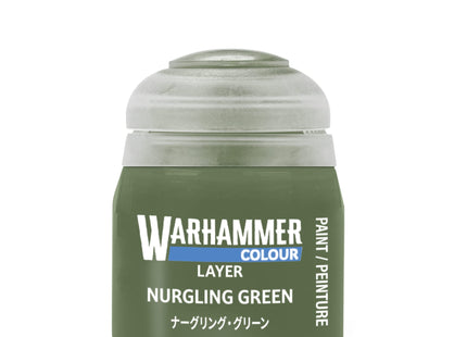 Gamers Guild AZ Citadel Warhammer Colour Paint: Layer - Nurgling Green (12ml) Games-Workshop