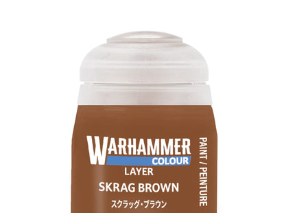 Gamers Guild AZ Citadel Warhammer Colour Paint: Layer - Skrag Brown (12ml) Games-Workshop