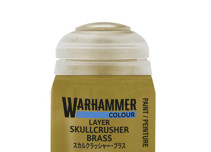 Gamers Guild AZ Citadel Warhammer Colour Paint: Layer - Skullcrusher Brass (12ml) Games-Workshop