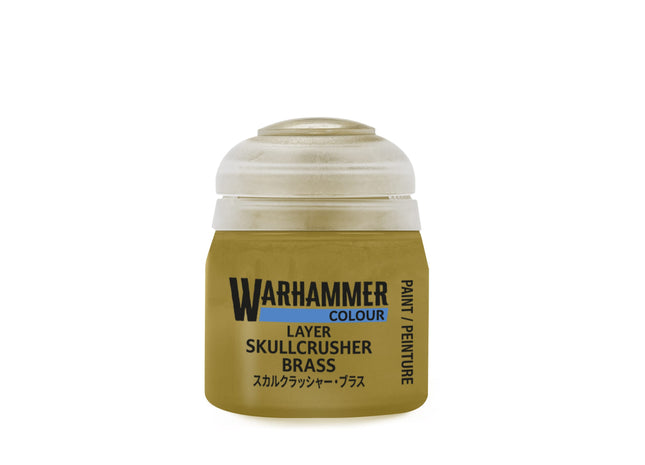 Gamers Guild AZ Citadel Warhammer Colour Paint: Layer - Skullcrusher Brass (12ml) Games-Workshop
