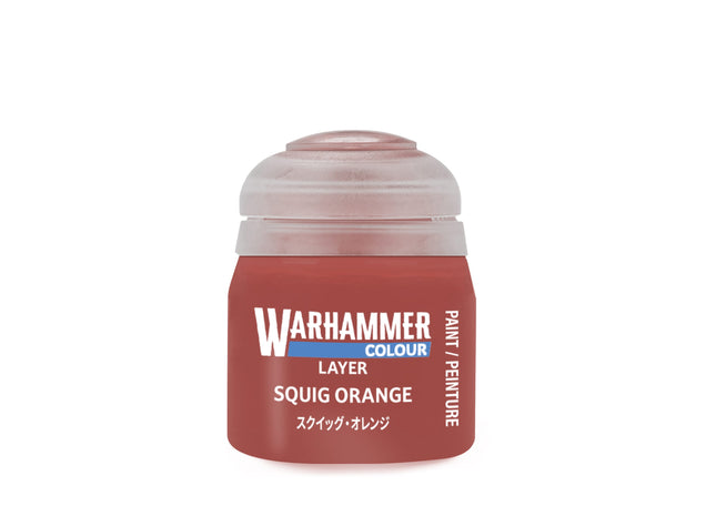 Gamers Guild AZ Citadel Warhammer Colour Paint: Layer - Squig Orange (12ml) Games-Workshop