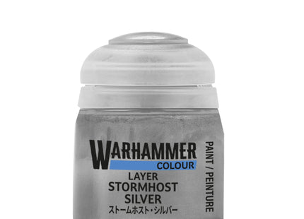 Gamers Guild AZ Citadel Warhammer Colour Paint: Layer - Stormhost Silver (12ml) Games-Workshop