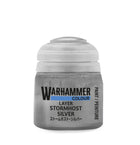 Gamers Guild AZ Citadel Warhammer Colour Paint: Layer - Stormhost Silver (12ml) Games-Workshop