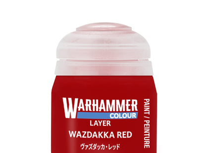 Gamers Guild AZ Citadel Warhammer Colour Paint: Layer - Wazdakka Red (12ml) Games-Workshop