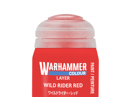 Gamers Guild AZ Citadel Warhammer Colour Paint: Layer - Wild Rider Red (12ml) Games-Workshop