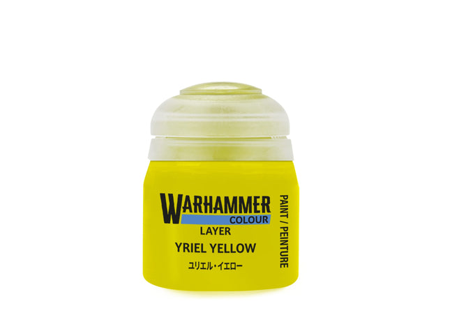 Gamers Guild AZ Citadel Warhammer Colour Paint: Layer - Yriel Yellow (12ml) Games-Workshop
