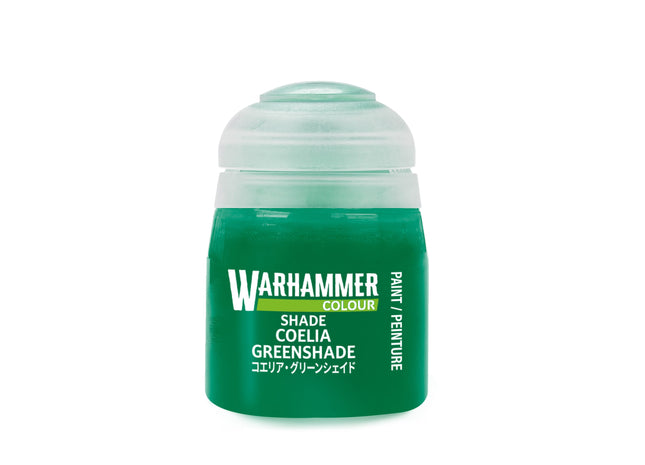 Gamers Guild AZ Citadel Warhammer Colour Paint: Shade - Coelia Greenshade (18ml) Games-Workshop
