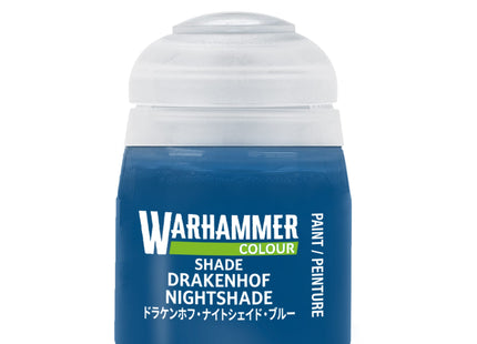 Gamers Guild AZ Citadel Warhammer Colour Paint: Shade - Drakenhof Nightshade (18ml) Games-Workshop