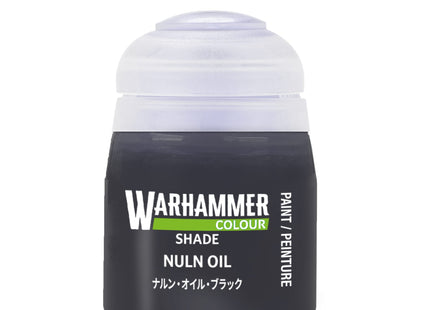 Gamers Guild AZ Citadel Warhammer Colour Paint: Shade - Nuln Oil (18ml) Games-Workshop