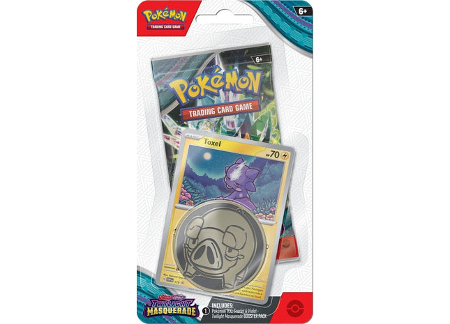 Gamers Guild AZ Clearance Pokemon Scarlet & Violet 6 Twilight Masquerade Checklane Blister - Toxel (Pre-Order) Pokemon