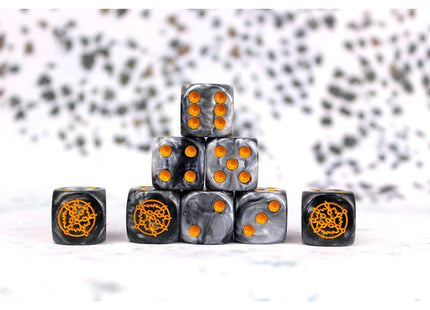 Gamers Guild AZ Conquest Conquest: Dweghom Faction Dice On Gray Swirl Para-Bellum Games