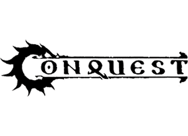 Gamers Guild AZ Conquest Conquest: Dweghom Logo on Red Marbled Dice (Pre-Order) Baron of Dice