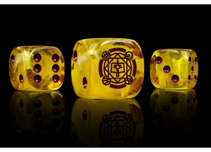 Gamers Guild AZ Conquest Conquest: Sorcerer Kings Faction Dice On Grey And Magenta Swirl Para Bellum Games