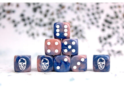 Gamers Guild AZ Conquest Conquest: Spires Faction Dice On Dark Blue Swirl Para-Bellum Games