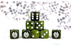 Gamers Guild AZ Conquest Conquest: W’adrhŭn Faction Dice On Green Swirl Para-Bellum Games