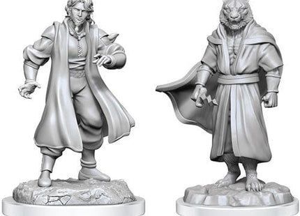 Gamers Guild AZ Critical Role WZK90551 Critical Role Unpainted Miniatures: W03 Human Sorcerer Merchant & Tiger Demon Southern Hobby