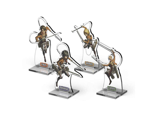 Gamers Guild AZ Cryptozoic Attack on Titan: Deck-Building Game - Season One Acrylic Standees Pack 1 (Pre-Order) GTS