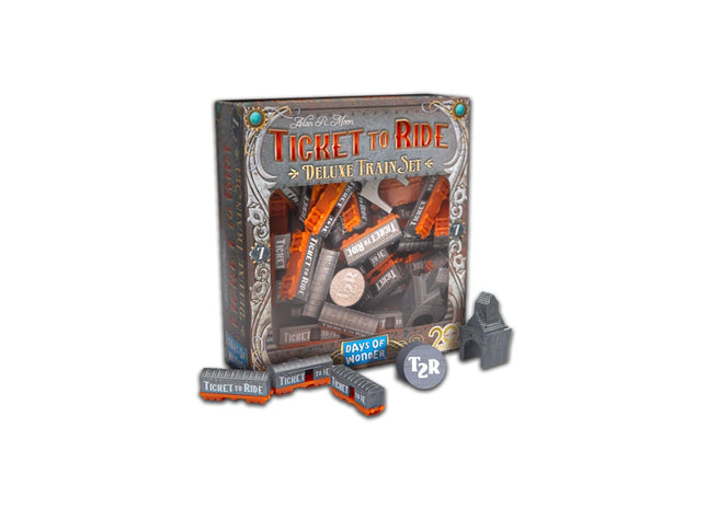 Gamers Guild AZ Days of Wonder Ticket To Ride: 20th Anniversary Deluxe Train Set - #7 Silver Discontinue