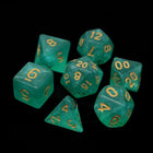 Gamers Guild AZ Die Hard Die Hard Dice: 7 Piece RPG Set - Hakuro with Gold Discontinue