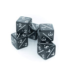 Gamers Guild AZ Die Hard Die Hard Dice - Black MTG Negative Power - Toughness Counters - Six Pack Die Hard