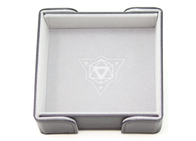 Gamers Guild AZ Die Hard Die Hard: Dice Tray - Square w/Gray Velvet Die Hard