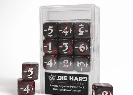 Gamers Guild AZ Die Hard MtG Spindown Counters - Bloody Negative Power Pack (Pre-Order) ACD Distribution