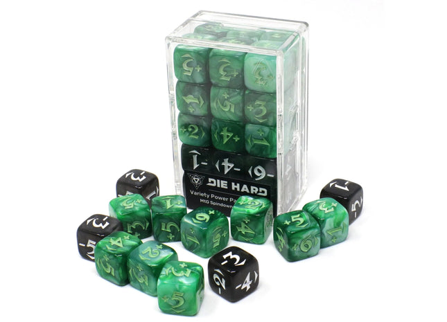 Gamers Guild AZ Die Hard MtG Spindown Counters - Variety Power Pack - Green Die Hard
