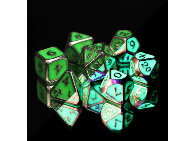 Gamers Guild AZ Die Hard RPG Dice Set - AfterDark Mythica Death Ward (7 Dice Set) Die Hard