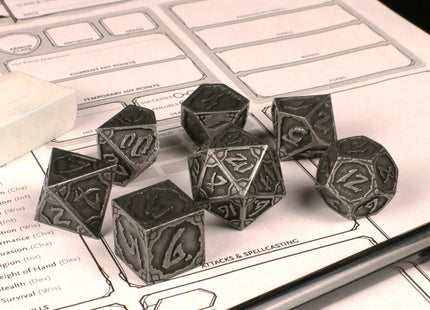 Gamers Guild AZ Die Hard RPG Dice Set - Dark Iron Hexbreaker (7 Dice Set) Die Hard