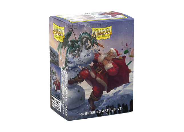 Gamers Guild AZ Dragon Shield Dragon Shield: Brushed Art Sleeves - Christmas Dragon 2025 (Pre-Order) Southern Hobby