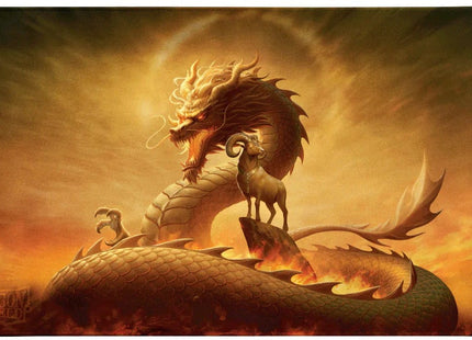 Gamers Guild AZ Dragon Shield Dragon Shield Playmat: Lunar New Year 2027 - Fire Goat (Pre-Order) Discontinue