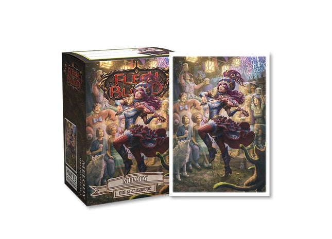 Gamers Guild AZ Dragon Shield Dragon Shield Sleeves: 100ct Box Brushed Art - Flesh and Blood Melody Sleeves Southern Hobby