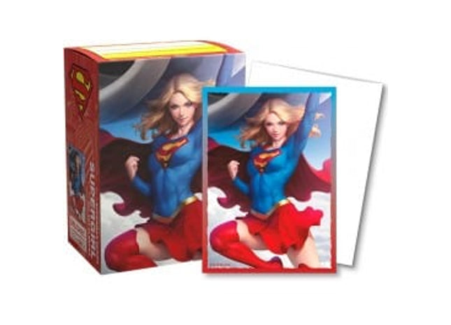 Gamers Guild AZ Dragon Shield Dragon Shield Sleeves: 100ct Box Brushed Art - Supergirl Southern Hobby