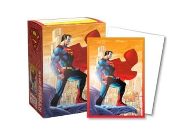 Gamers Guild AZ Dragon Shield Dragon Shield Sleeves: 100ct Box Brushed Art - Superman (Striking) Southern Hobby