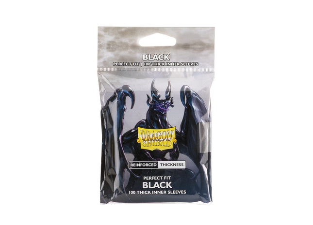 Gamers Guild AZ Dragon Shield Dragon Shield Sleeves: Perfect Fit Standard Thick Inner - Black 100CT (Pre-Order) Southern Hobby