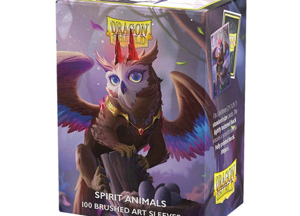 Gamers Guild AZ Dragon Shield Dragon Shield Sleeves: Standard Brushed Art Spirit Animals - The Dragowlis 100ct (Pre-Order) Southern Hobby