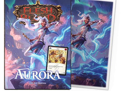 Gamers Guild AZ Dragon Shield Dragon Shield Sleeves: Standard Matte Art Flesh and Blood - Aurora with Promo 100ct Southern Hobby