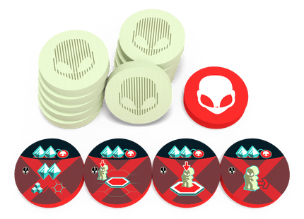 Gamers Guild AZ Eagle-Gryphon Games On Mars: Alien Invasion - Wooden Alien Token Eagle Gryphon