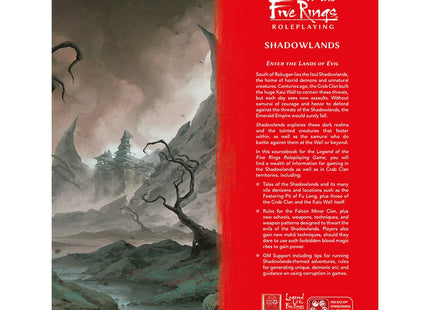 Gamers Guild AZ Edge Legend of the Five Rings RPG: Shadowlands (Pre-Order) Asmodee
