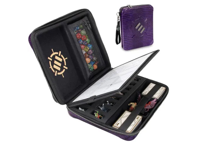 Gamers Guild AZ Enhance Gaming Enhance: Tabletop Series RPG Organizer Case - Dragon Skin Purple Discontinue