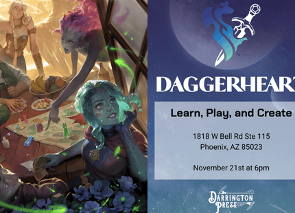Gamers Guild AZ Event Tickets Kage's RPG Room - 11/21 @ 6pm - Daggerheart Learn, Play, and Create Gamers Guild AZ