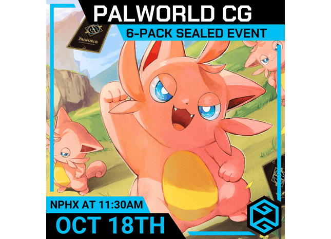 Gamers Guild AZ Event Tickets NPHX - 10/18 @ 11:30am - Palworld Card Game Sealed Event Gamers Guild AZ