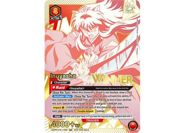 Gamers Guild AZ Event Tickets NPHX - 9/6 @ 1pm - Union Arena Rare Battle: Inuyasha #3 Gamers Guild AZ