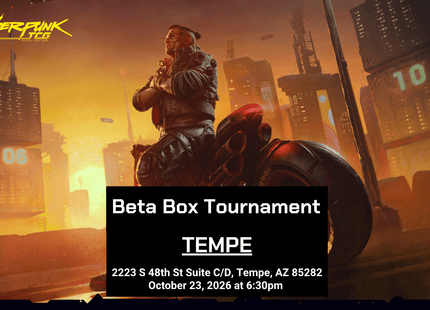 Gamers Guild AZ Event Tickets Tempe - 10/23 @ 6:30pm - Cyberpunk TCG Beta Box Tournament Gamers Guild AZ