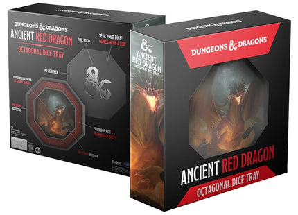 Gamers Guild AZ Fanroll D&D: Octagonal Dice Tray - Ancient Red Dragon (Pre-Order) ACD Distribution