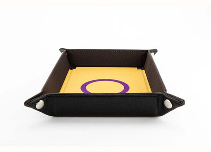 Gamers Guild AZ Fanroll FanRoll: Pride Fold Up Velvet Dice Tray - Intersex (Pre-Order) GTS