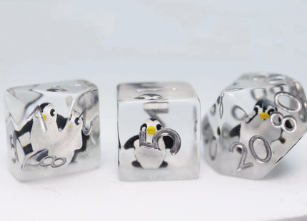 Gamers Guild AZ Foam Brain Games Baby Penguin RPG Dice Set (Pre-Order) Foam Brain Games