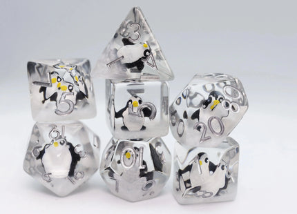 Gamers Guild AZ Foam Brain Games Baby Penguin RPG Dice Set (Pre-Order) Foam Brain Games