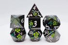 Gamers Guild AZ Foam Brain Games Metallic Bouquet: Dark Green Hellebore - Metal RPG Dice Set Foam Brain Games
