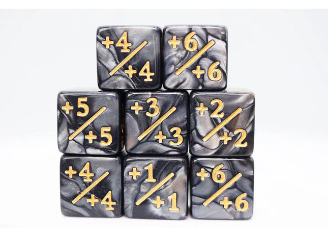 Gamers Guild AZ Foam Brain Games Pearl Black +1/+1 Magic Counters Foam Brain Games